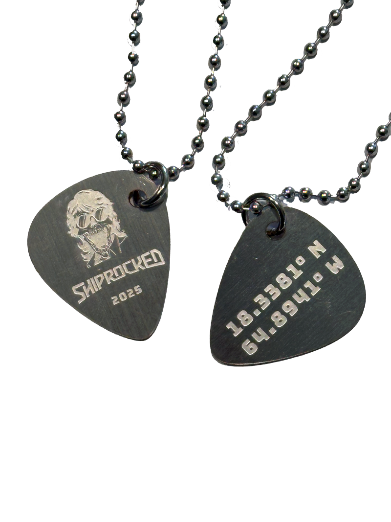 Shiprocked 2025 Guitar Pick & Chain Necklace