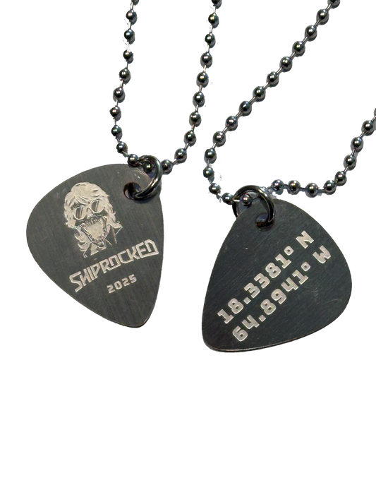 Shiprocked 2025 Guitar Pick & Chain Necklace