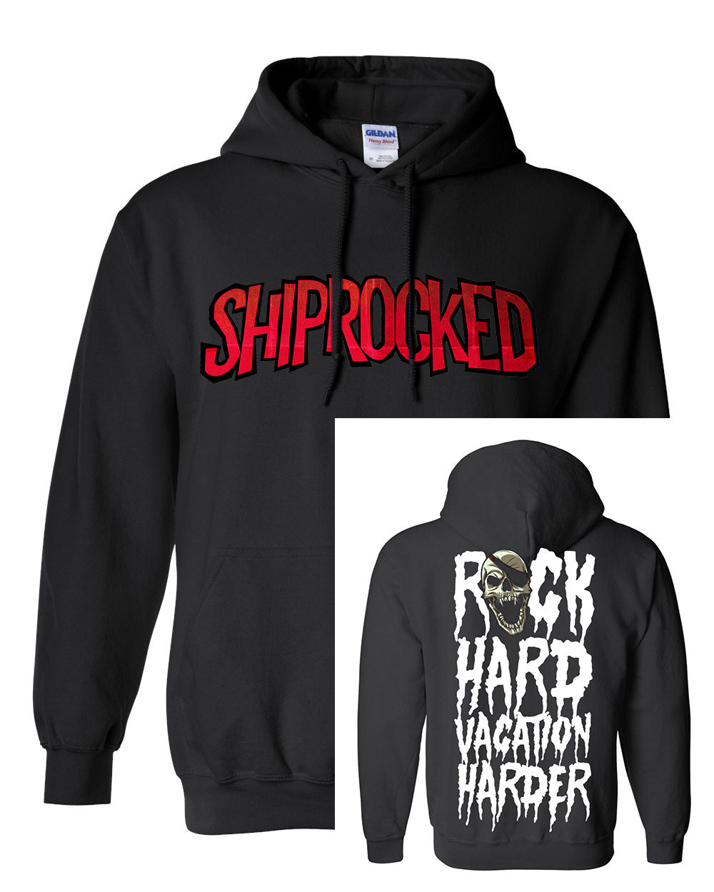 Shiprocked 2024 – Hoodie “Rock Hard Vacation Harder”