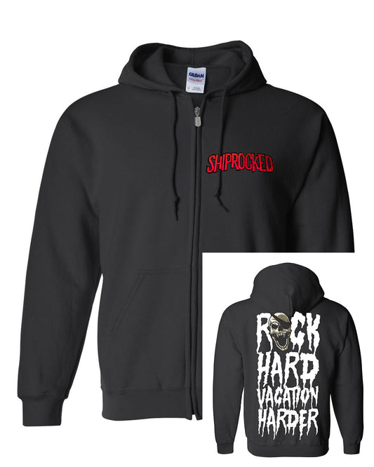 Shiprocked 2024 – Hoodie “Rock Hard Vacation Harder”