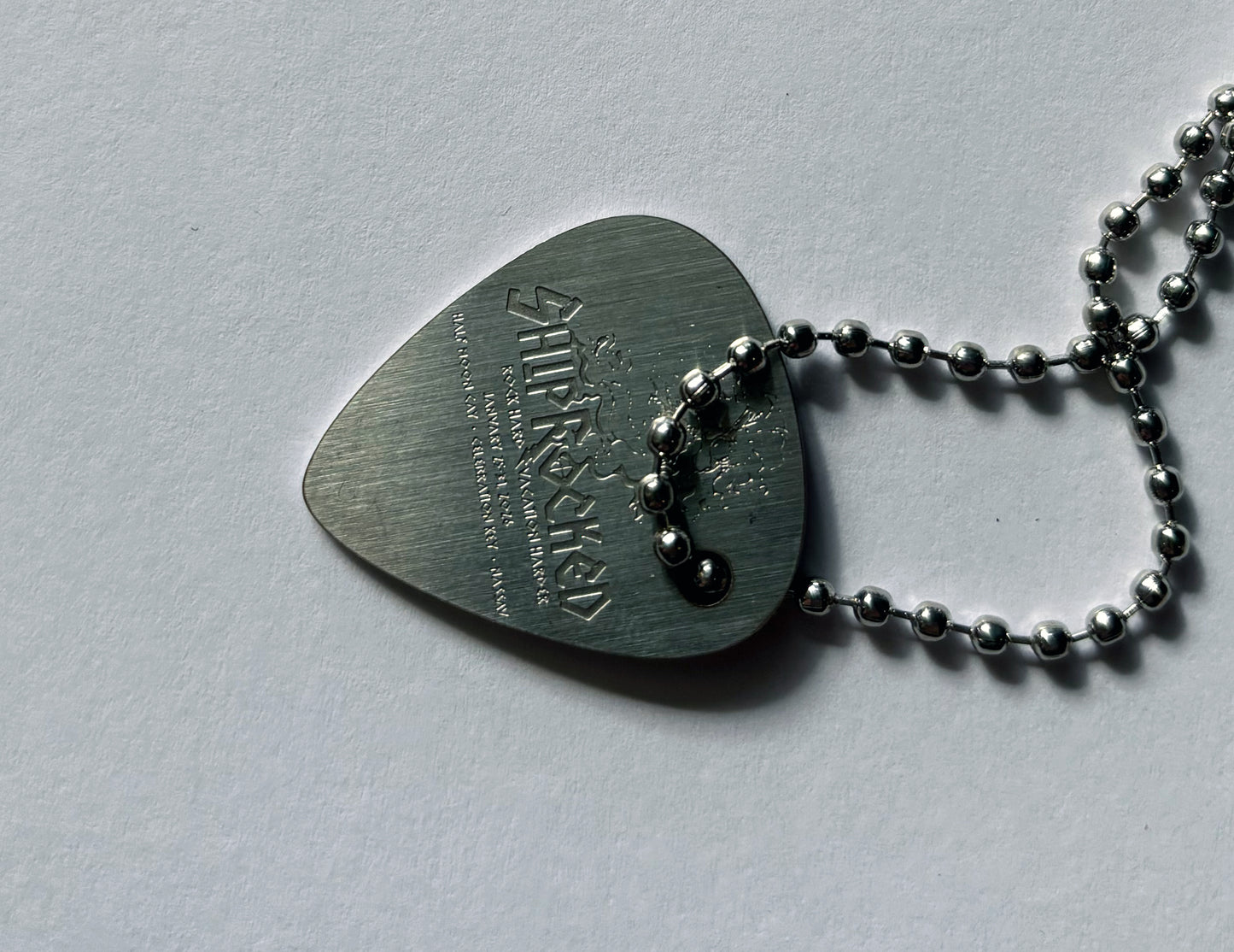 Shiprocked 2026 Guitar Pick & Chain Necklace