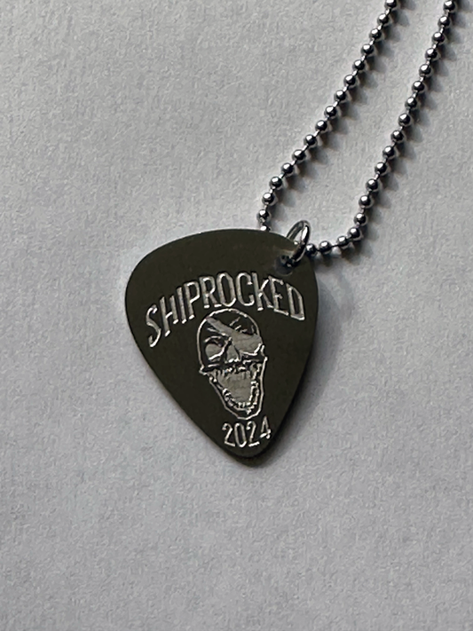 Shiprocked 2024 Guitar Pick & Chain Necklace