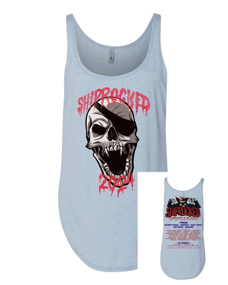 ShipRocked 2024 - Women's Festival Tank (Stonewash Denim)