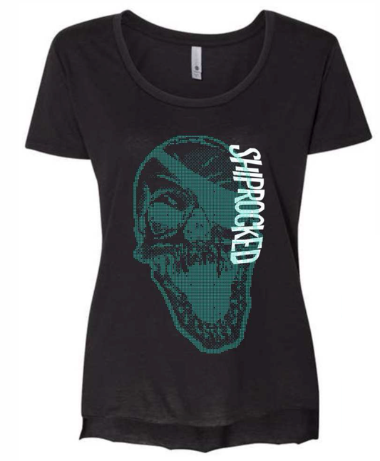 Shiprocked 2024 – Women’s Festival Scoop Neck (Digital Skully)