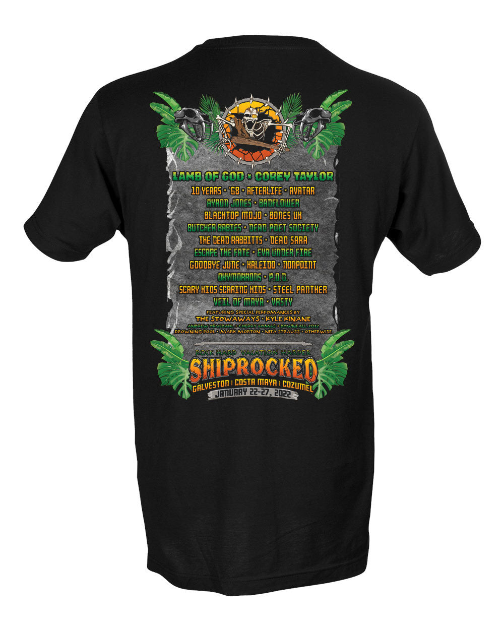 Shiprocked 2022 Dino Head (Corrected Lineup)