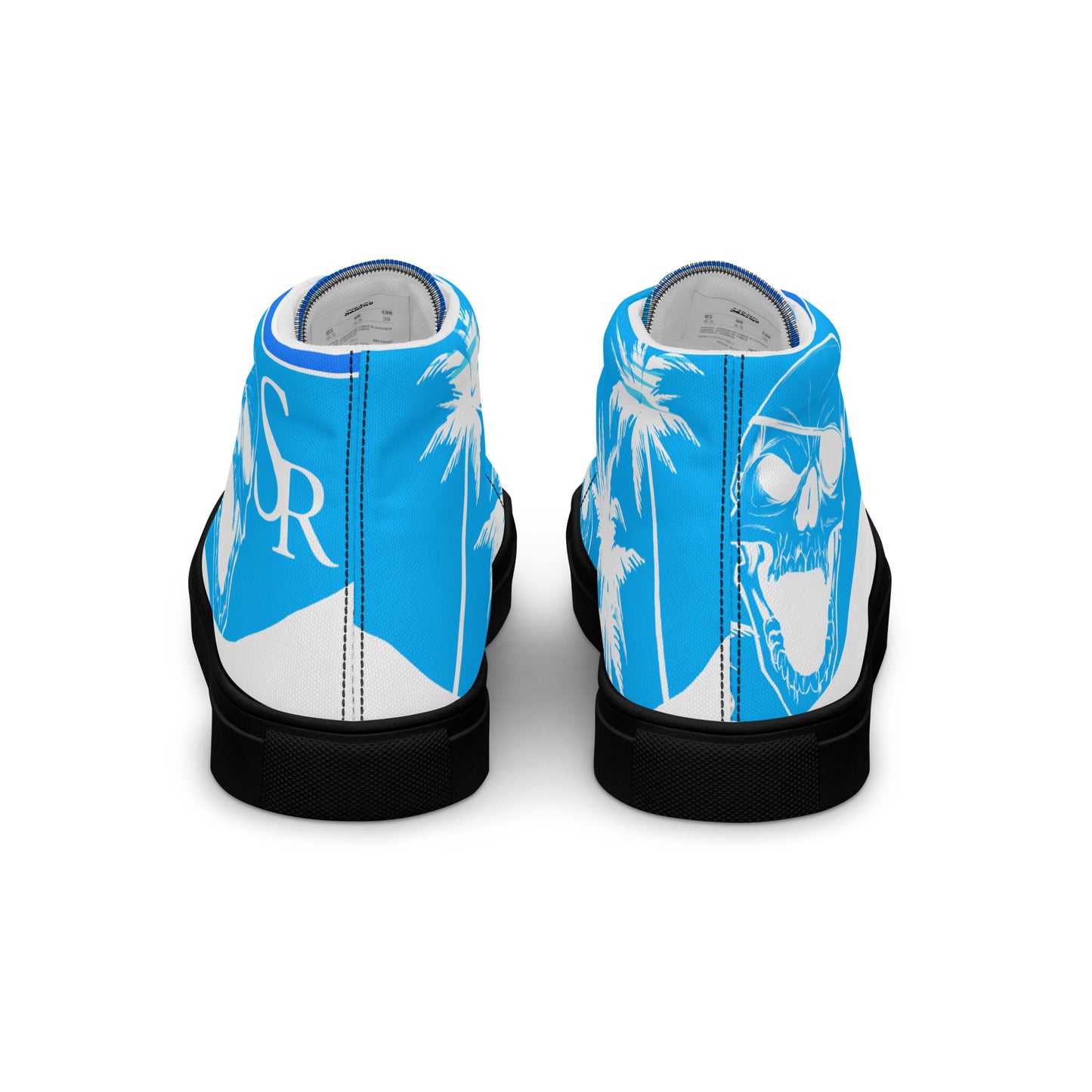 Shiprocked - Blue Men’s high top canvas shoes