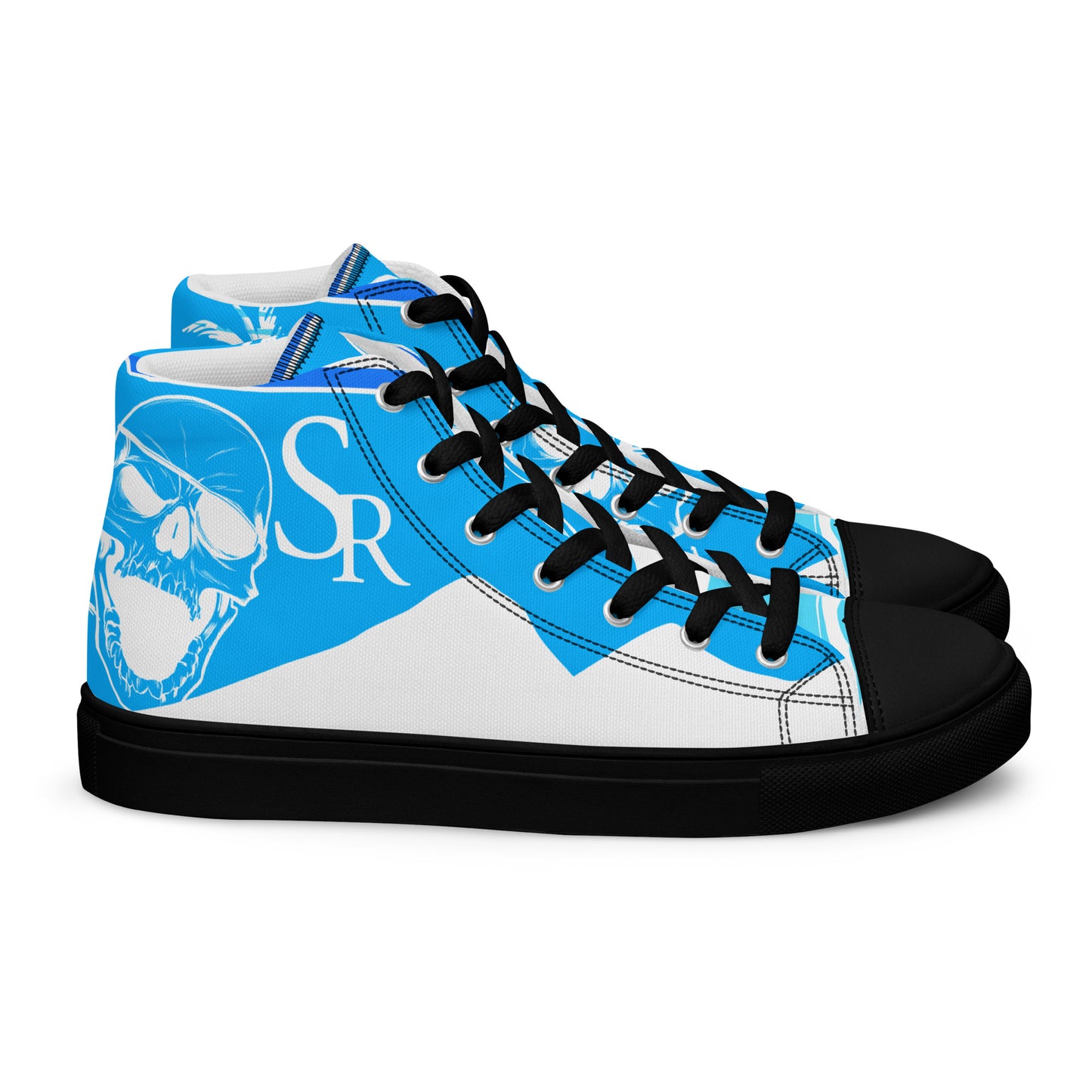 Shiprocked - Blue Men’s high top canvas shoes