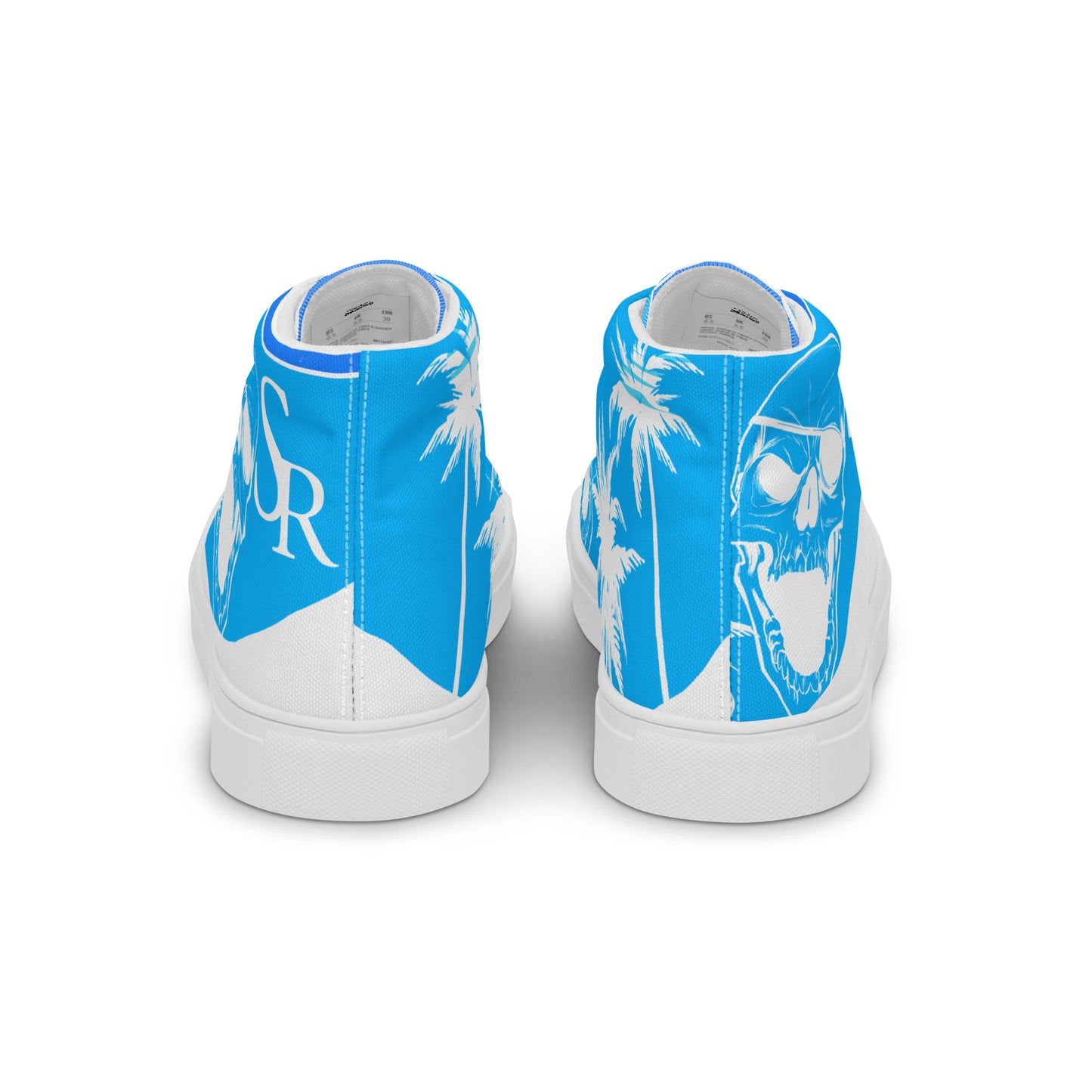 Shiprocked - Blue Men’s high top canvas shoes