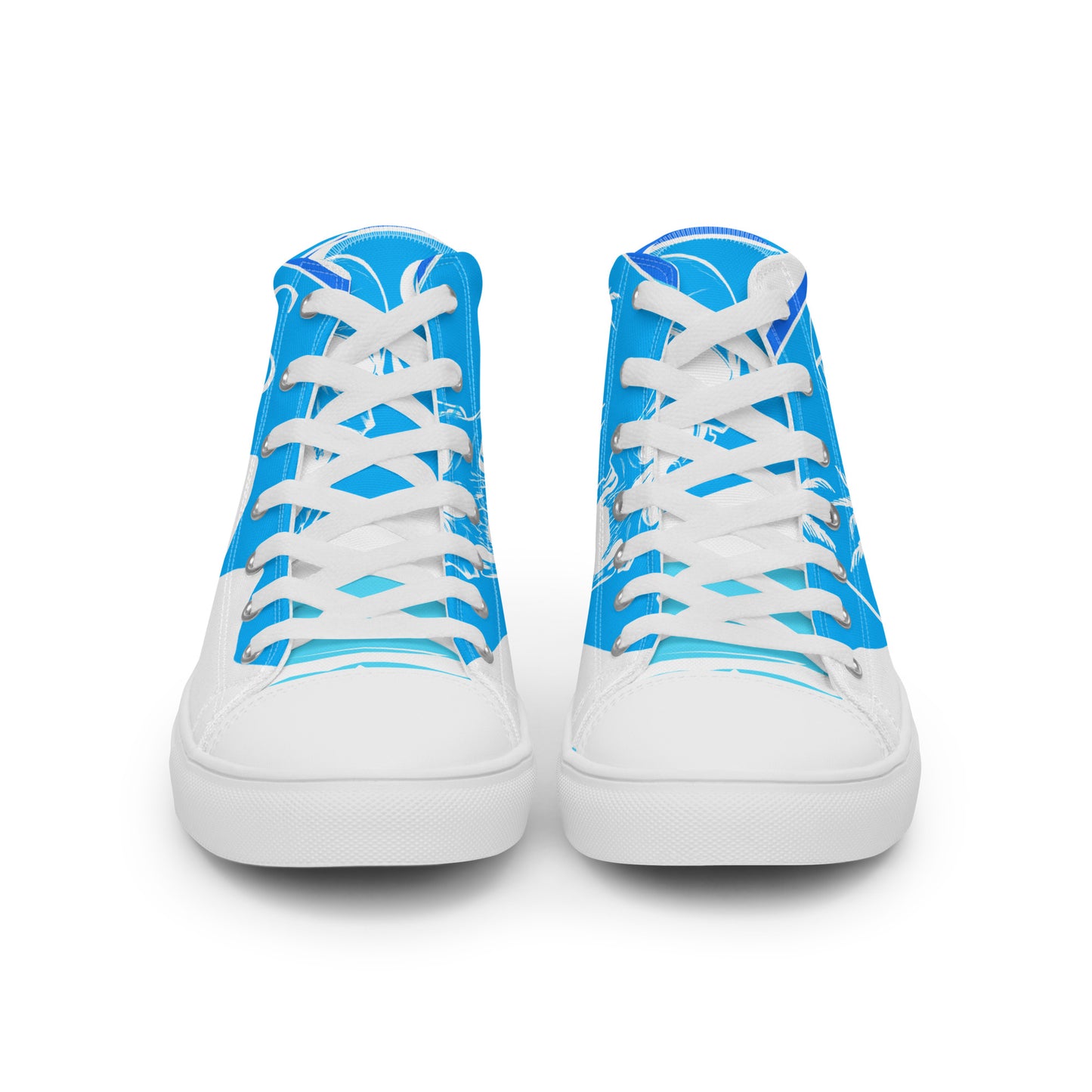 Shiprocked - Blue Men’s high top canvas shoes