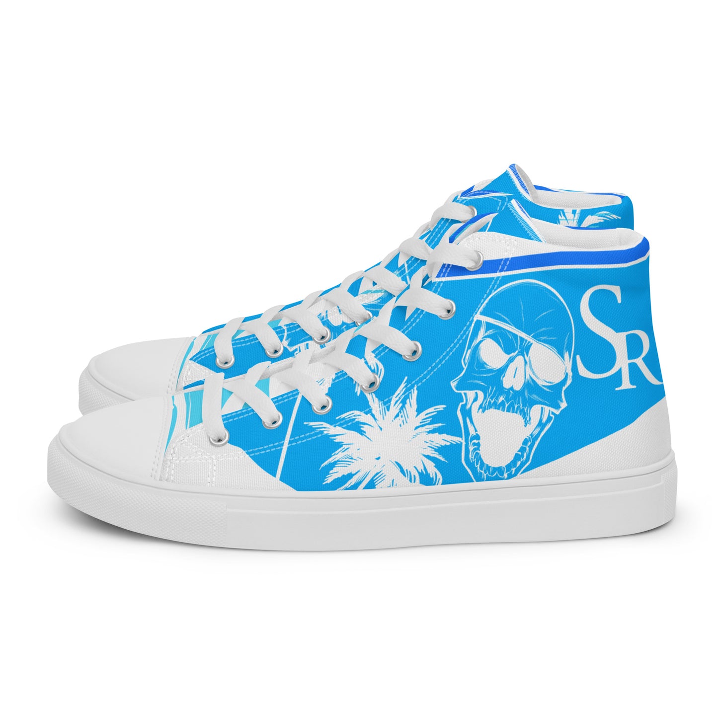 Shiprocked - Blue Men’s high top canvas shoes