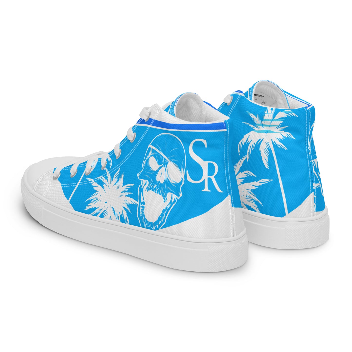 Shiprocked - Blue Men’s high top canvas shoes