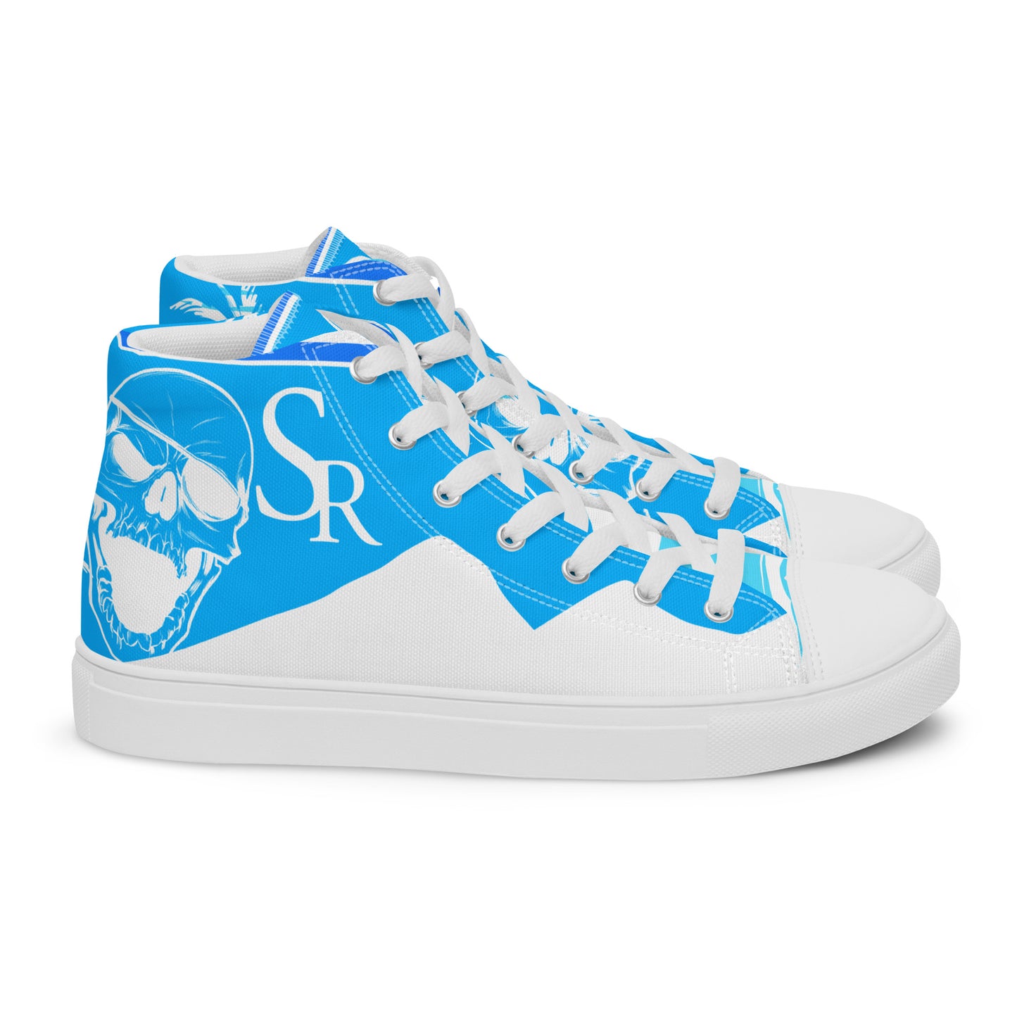 Shiprocked - Blue Men’s high top canvas shoes