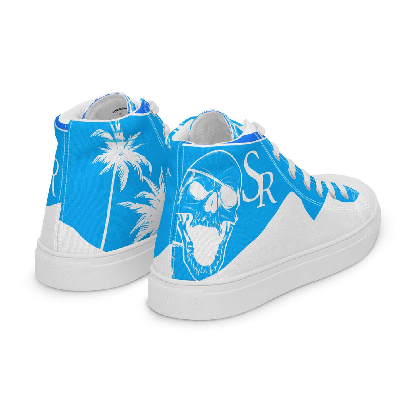 Shiprocked - Blue Men’s high top canvas shoes