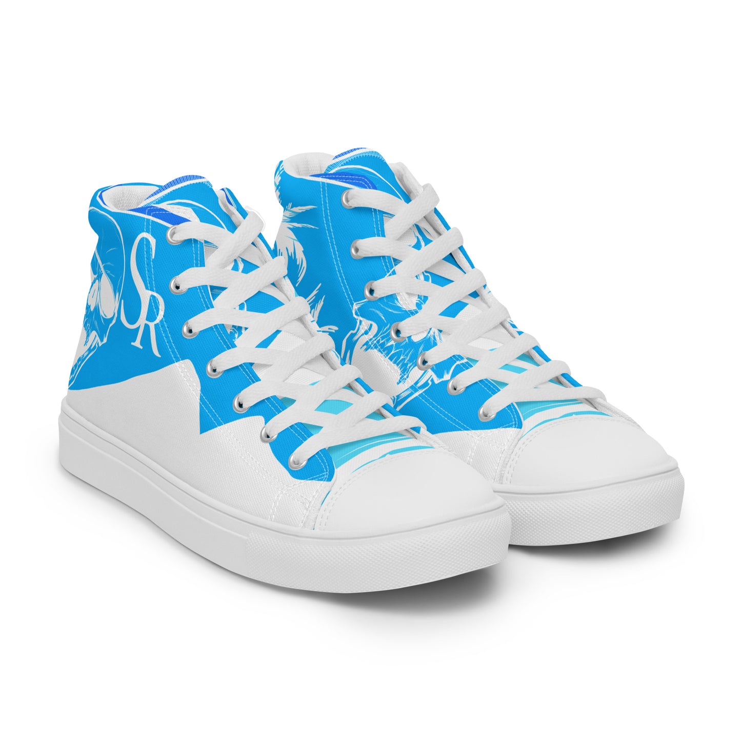 Shiprocked - Blue Men’s high top canvas shoes