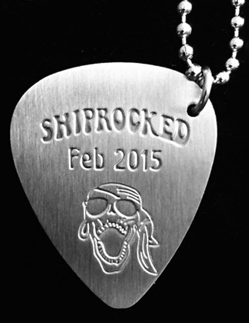 Shiprocked 2015 Guitar Pick & Chain